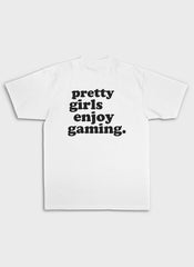 PRETTY GIRLS ENJOY GAMING - Backprint | Heavy Premium Shirt