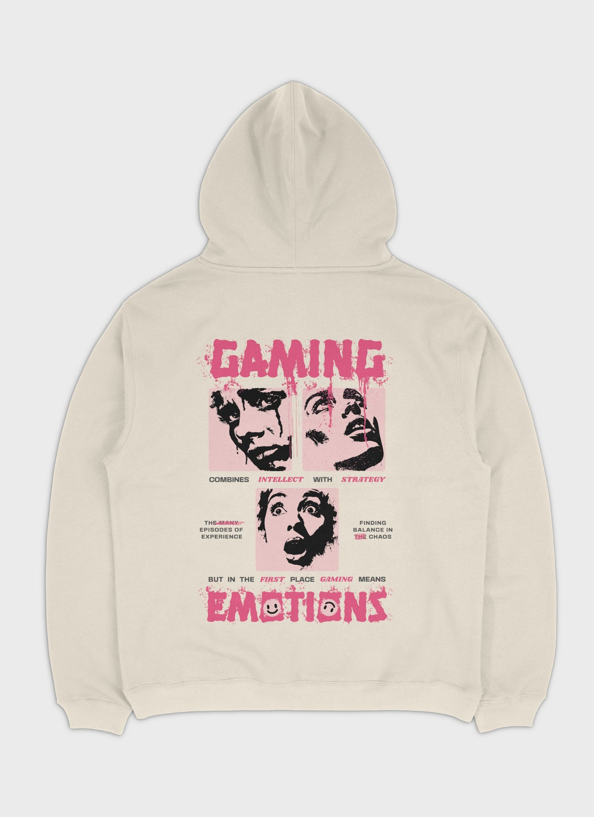 GAMING EMOTIONS - Backprint | Heavy Premium Hoodie